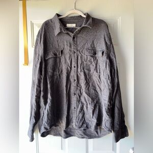 Lucky Brand dark gray flannel shirt size XXL